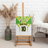Custom Cook Islands Rugby Canvas Wall Art Tatau Art Sport Style White Color LT03 - Polynesian Pride