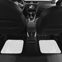 Custom Cook Islands Rugby Car Mats Tatau Art Sport Style White Color