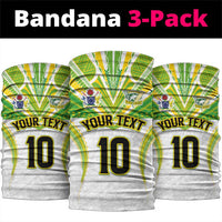 Custom Cook Islands Rugby Neck Gaiter Tatau Art Sport Style White Color LT03 package One Size: 25*50cm White - Polynesian Pride