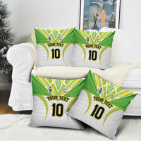 Custom Cook Islands Rugby Pillow Cover Tatau Art Sport Style White Color LT03 - Polynesian Pride