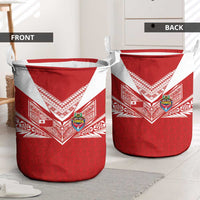 Tonga Rugby Laundry Basket Ngatu Motifs and Pacific Patterns LT03 - Polynesian Pride