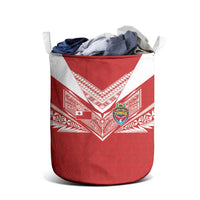 Tonga Rugby Laundry Basket Ngatu Motifs and Pacific Patterns LT03 - Polynesian Pride
