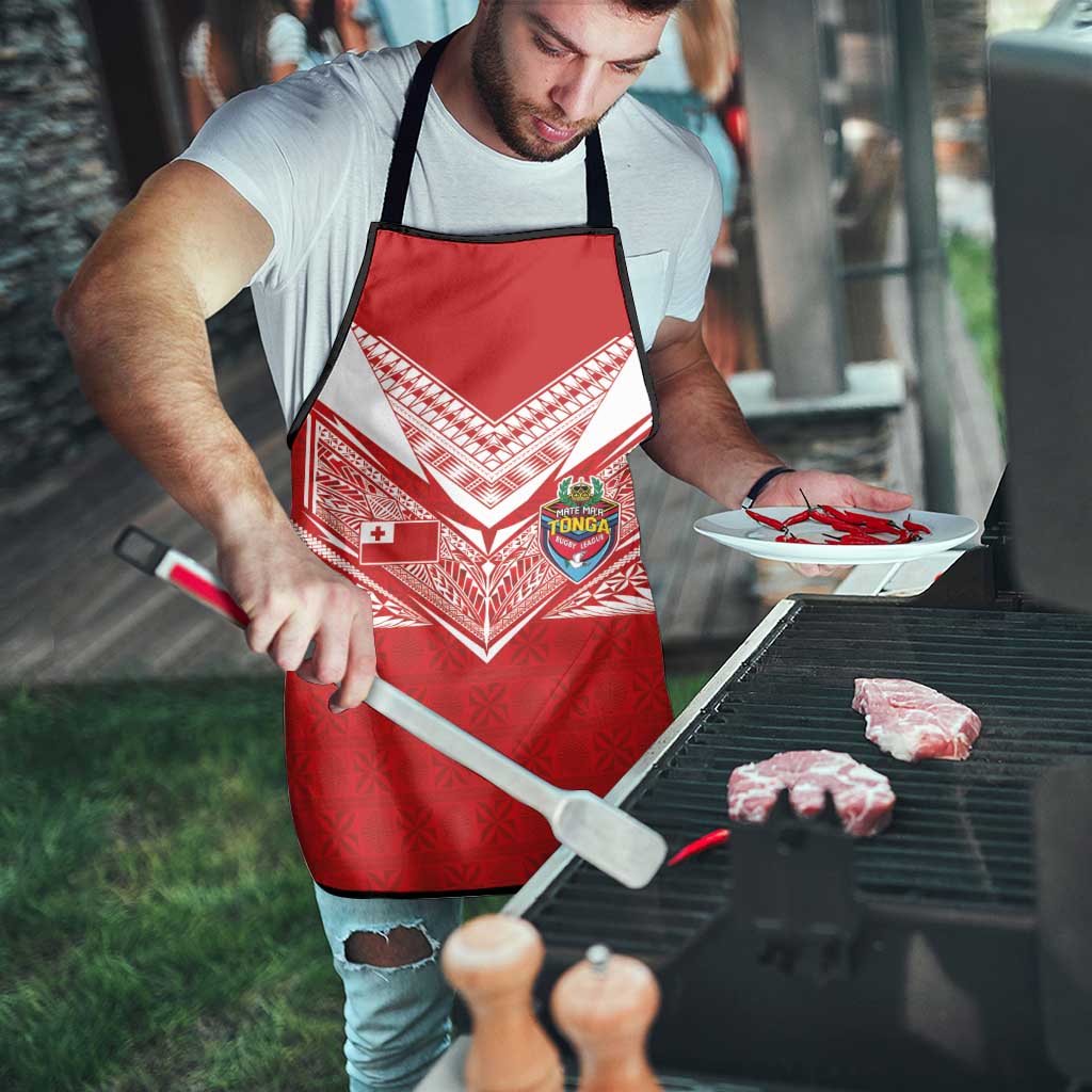 Tonga Rugby Apron Ngatu Motifs and Pacific Patterns LT03 - Polynesian Pride