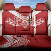 Tonga Rugby Back Car Seat Cover Ngatu Motifs and Pacific Patterns LT03 One Size Red - Polynesian Pride