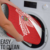Tonga Rugby Bathroom Set Ngatu Motifs and Pacific Patterns LT03 - Polynesian Pride