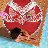 Tonga Rugby Beach Blanket Ngatu Motifs and Pacific Patterns LT03 - Polynesian Pride