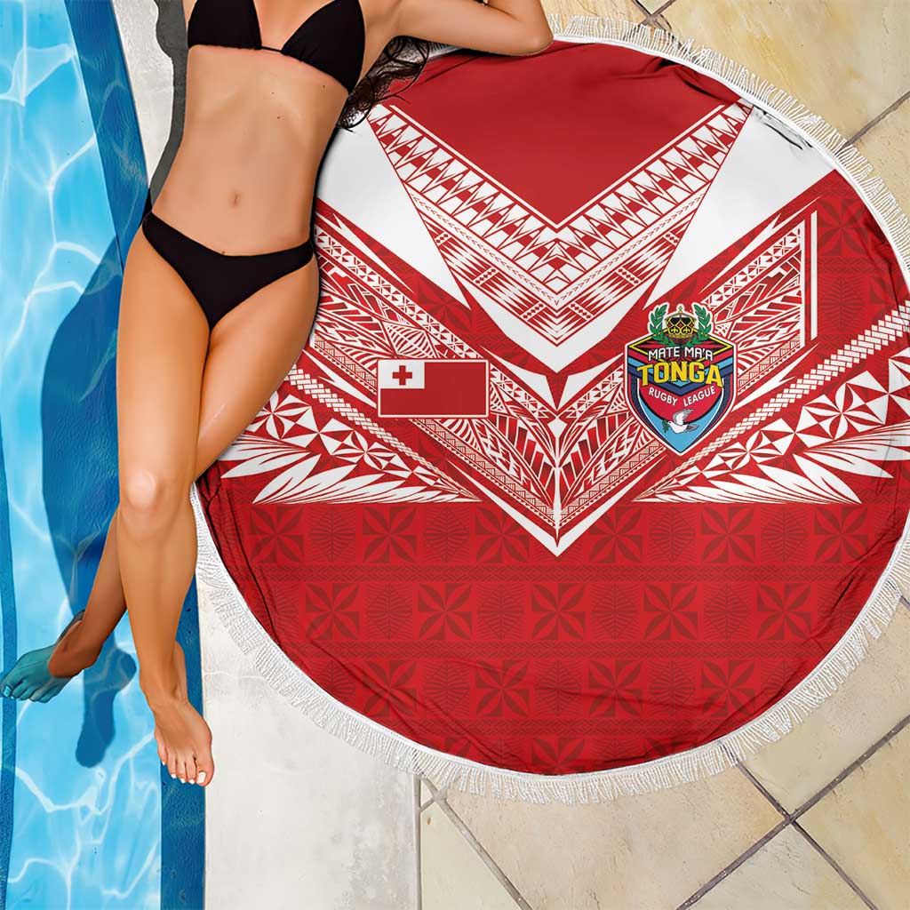 Tonga Rugby Beach Blanket Ngatu Motifs and Pacific Patterns LT03 - Polynesian Pride