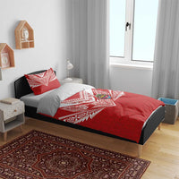 Tonga Rugby Bedding Set Ngatu Motifs and Pacific Patterns