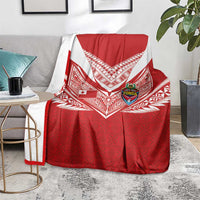 Tonga Rugby Blanket Ngatu Motifs and Pacific Patterns LT03 - Polynesian Pride