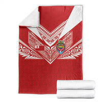 Tonga Rugby Blanket Ngatu Motifs and Pacific Patterns LT03 - Polynesian Pride