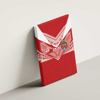 Tonga Rugby Canvas Wall Art Ngatu Motifs and Pacific Patterns LT03 - Polynesian Pride
