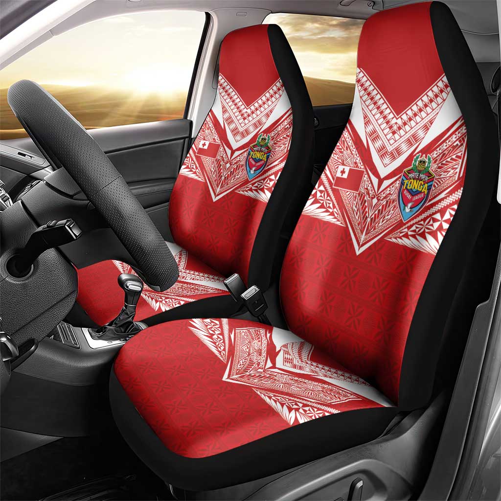 Tonga Rugby Car Seat Cover Ngatu Motifs and Pacific Patterns LT03 - Polynesian Pride