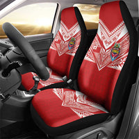 Tonga Rugby Car Seat Cover Ngatu Motifs and Pacific Patterns LT03 - Polynesian Pride