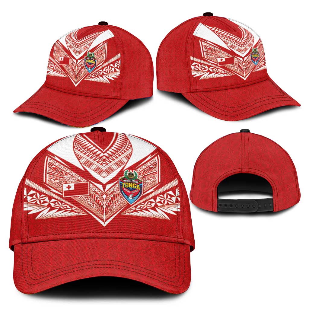 Tonga Rugby Classic Cap Ngatu Motifs and Pacific Patterns LT03 - Polynesian Pride