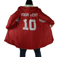 Custom Tonga Rugby Cloak Ngatu Motifs and Pacific Patterns LT03 - Polynesian Pride