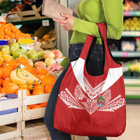Tonga Rugby Grocery Bag Ngatu Motifs and Pacific Patterns LT03 - Polynesian Pride
