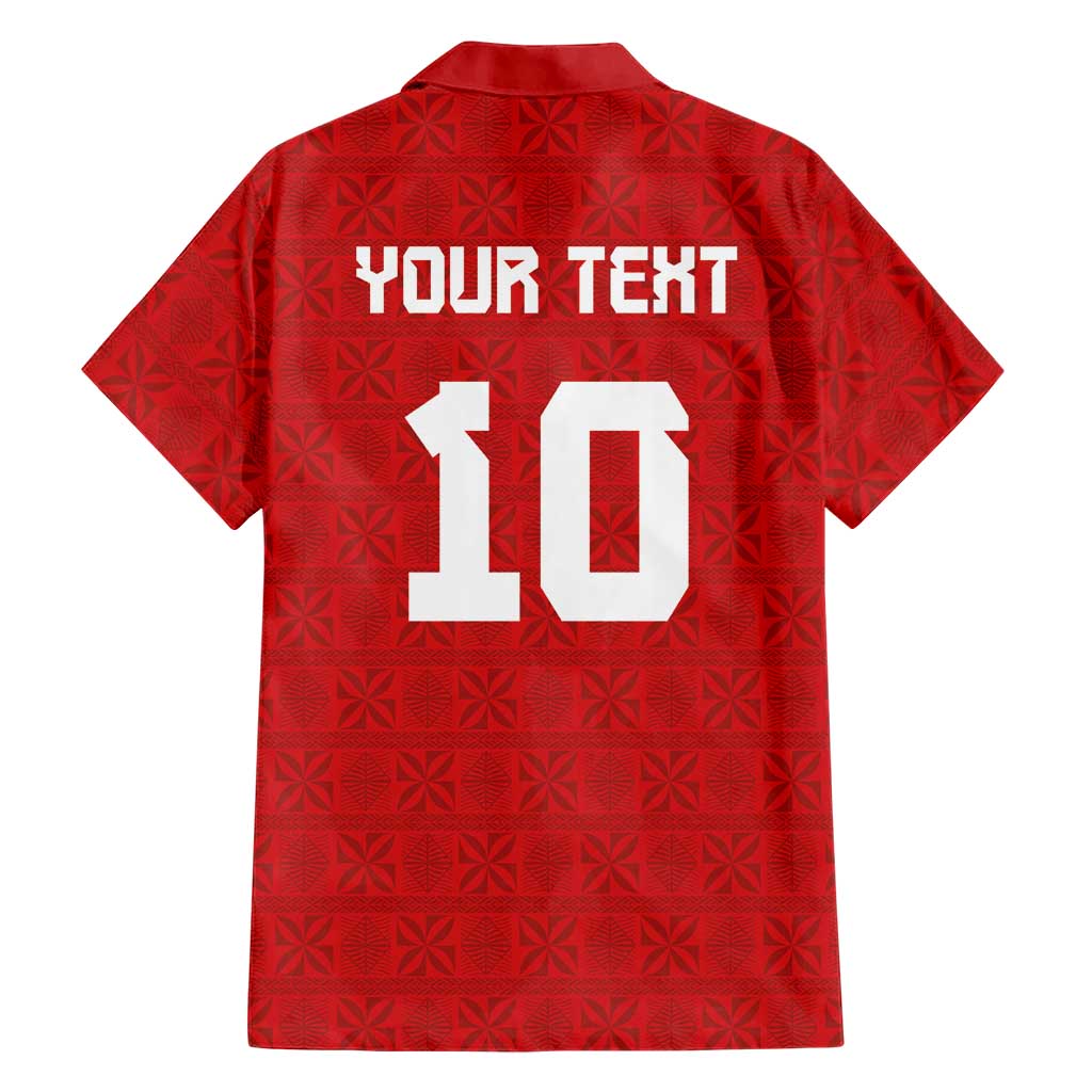 Custom Tonga Rugby Hawaiian Shirt Ngatu Motifs and Pacific Patterns LT03 - Polynesian Pride