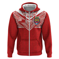 Custom Tonga Rugby Hoodie Ngatu Motifs and Pacific Patterns