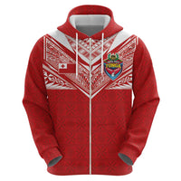 Custom Tonga Rugby Hoodie Ngatu Motifs and Pacific Patterns