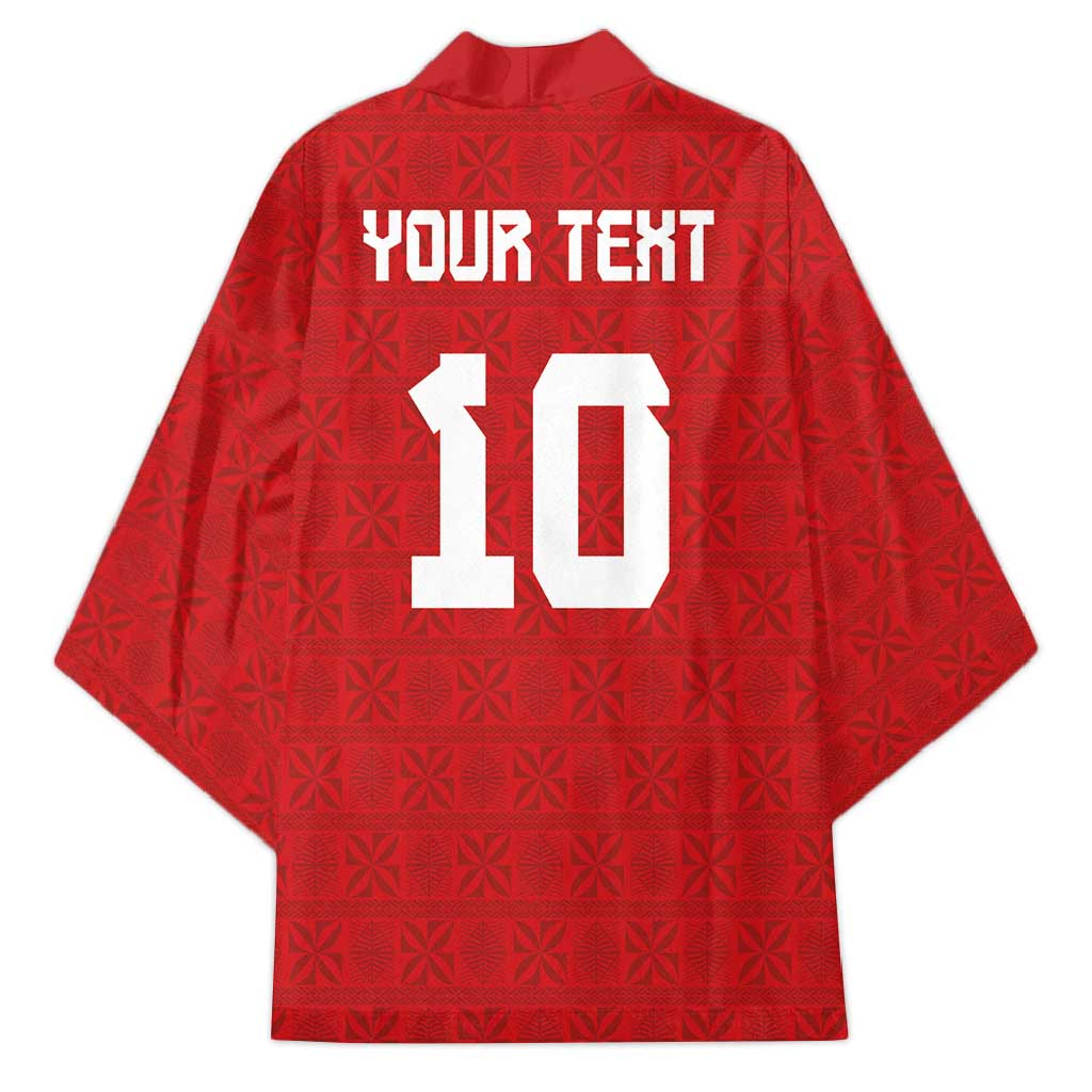Custom Tonga Rugby Kimono Ngatu Motifs and Pacific Patterns LT03 - Polynesian Pride