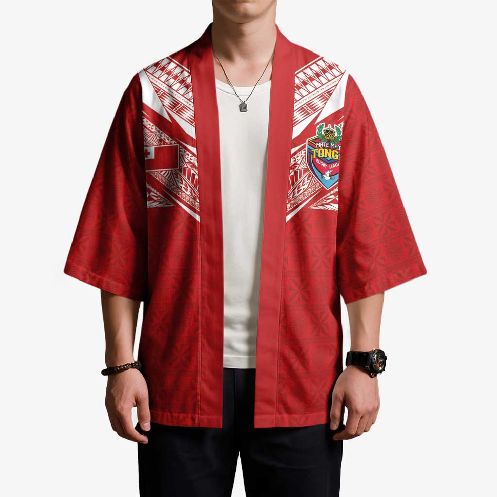 Custom Tonga Rugby Kimono Ngatu Motifs and Pacific Patterns LT03 - Polynesian Pride