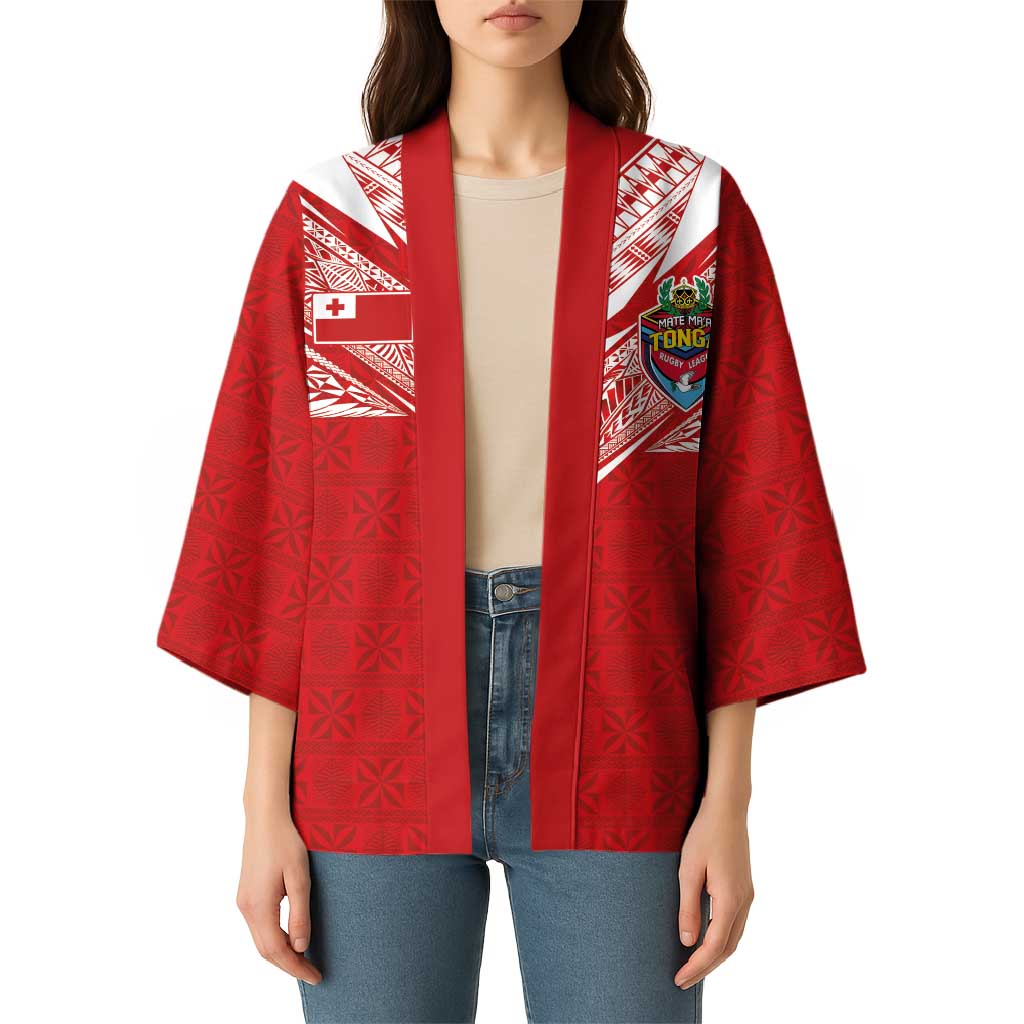 Custom Tonga Rugby Kimono Ngatu Motifs and Pacific Patterns LT03 - Polynesian Pride
