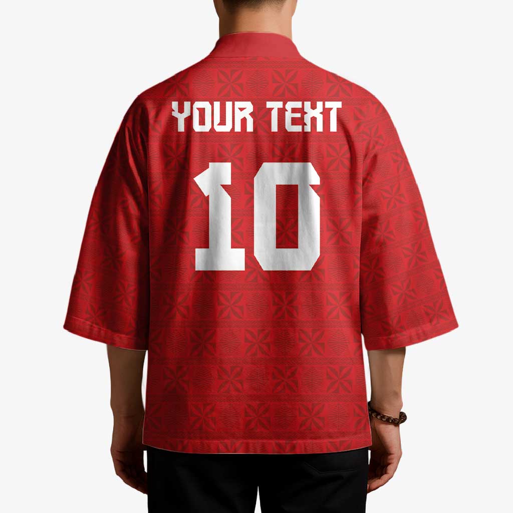 Custom Tonga Rugby Kimono Ngatu Motifs and Pacific Patterns LT03 - Polynesian Pride