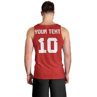Custom Tonga Rugby Men Tank Top Ngatu Motifs and Pacific Patterns LT03 - Polynesian Pride