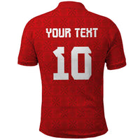 Custom Tonga Rugby Polo Shirt Ngatu Motifs and Pacific Patterns LT03 - Polynesian Pride