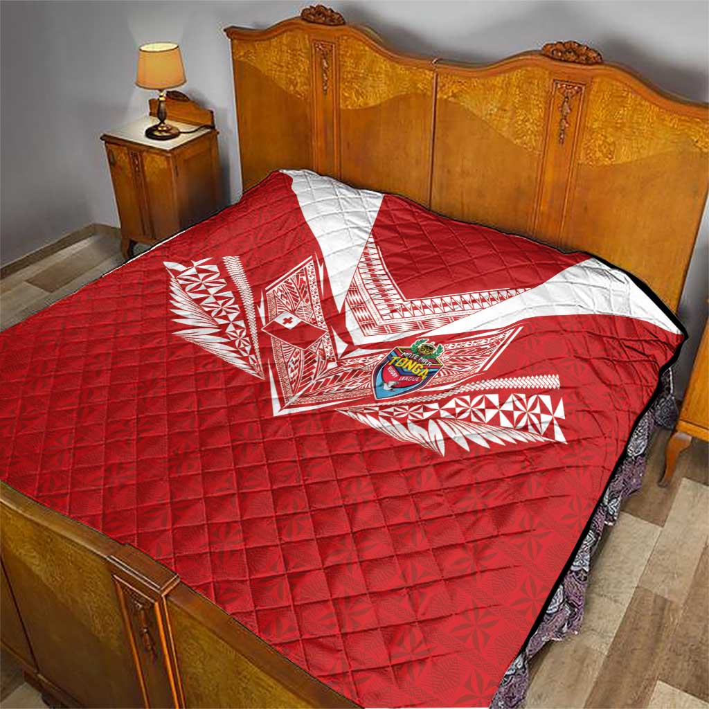 Tonga Rugby Quilt Ngatu Motifs and Pacific Patterns LT03 - Polynesian Pride