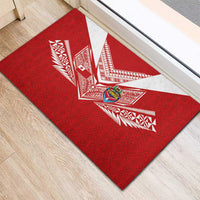 Tonga Rugby Rubber Doormat Ngatu Motifs and Pacific Patterns LT03 - Polynesian Pride
