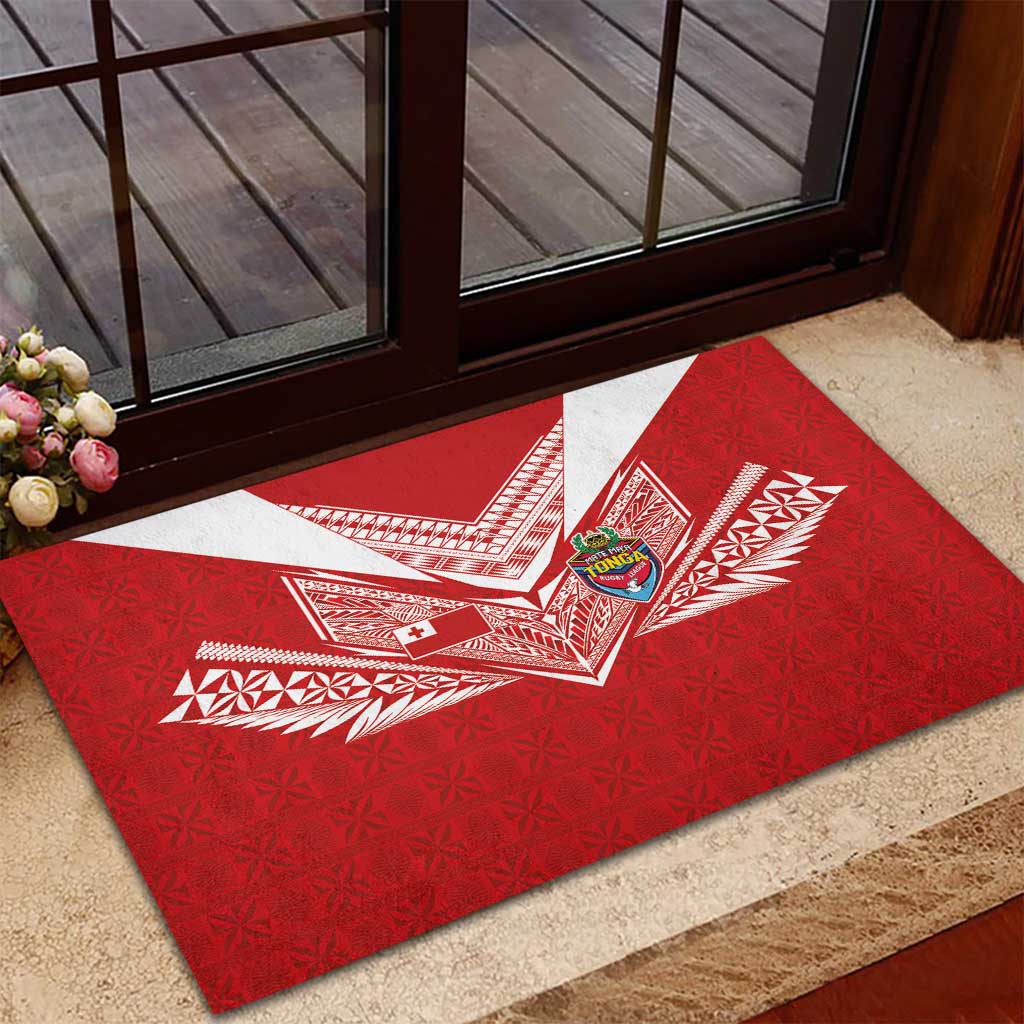 Tonga Rugby Rubber Doormat Ngatu Motifs and Pacific Patterns LT03 - Polynesian Pride
