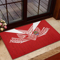Tonga Rugby Rubber Doormat Ngatu Motifs and Pacific Patterns LT03 - Polynesian Pride