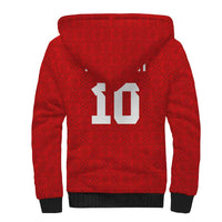 Custom Tonga Rugby Sherpa Hoodie Ngatu Motifs and Pacific Patterns LT03 - Polynesian Pride