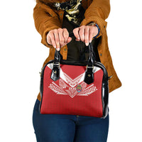 Tonga Rugby Shoulder Handbag Ngatu Motifs and Pacific Patterns LT03 One Size Red - Polynesian Pride
