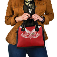 Tonga Rugby Shoulder Handbag Ngatu Motifs and Pacific Patterns LT03 - Polynesian Pride