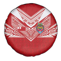 Tonga Rugby Spare Tire Cover Ngatu Motifs and Pacific Patterns LT03 - Polynesian Pride