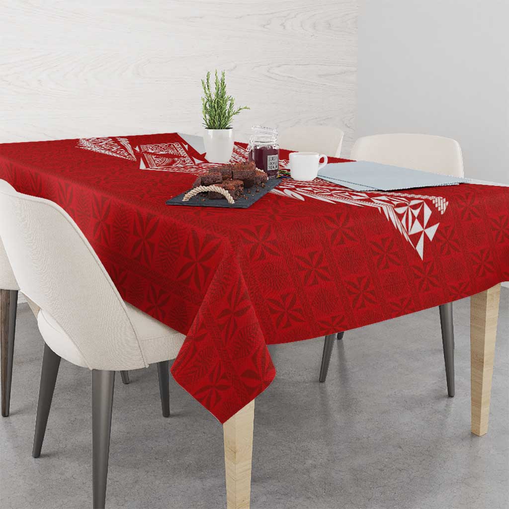 Tonga Rugby Tablecloth Ngatu Motifs and Pacific Patterns LT03 - Polynesian Pride