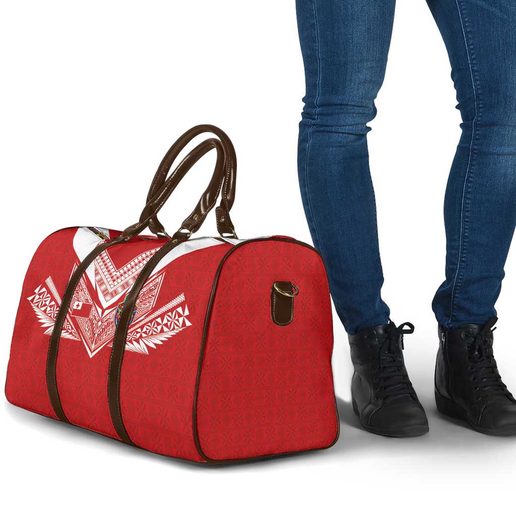 Tonga Rugby Travel Bag Ngatu Motifs and Pacific Patterns LT03 - Polynesian Pride