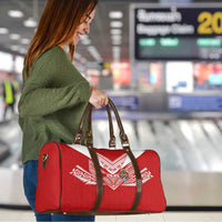 Tonga Rugby Travel Bag Ngatu Motifs and Pacific Patterns LT03 - Polynesian Pride