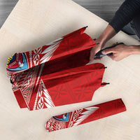Tonga Rugby Umbrella Ngatu Motifs and Pacific Patterns LT03 - Polynesian Pride