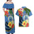 Micronesia Constitution Day Couples Matching Off Shoulder Maxi Dress and Hawaiian Shirt Hibiscus and Tapa Tribal Pattern LT03 - Polynesian Pride