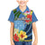 Micronesia Constitution Day Family Matching Mermaid Dress and Hawaiian Shirt Hibiscus and Tapa Tribal Pattern LT03 Son's Shirt Blue - Polynesian Pride