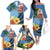 Micronesia Constitution Day Family Matching Off Shoulder Long Sleeve Dress and Hawaiian Shirt Hibiscus and Tapa Tribal Pattern LT03 - Polynesian Pride