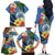 Micronesia Constitution Day Family Matching Off Shoulder Long Sleeve Dress and Hawaiian Shirt Hibiscus and Tapa Tribal Pattern LT03 - Polynesian Pride