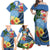 Micronesia Constitution Day Family Matching Off Shoulder Maxi Dress and Hawaiian Shirt Hibiscus and Tapa Tribal Pattern LT03 - Polynesian Pride