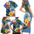 Micronesia Constitution Day Family Matching Short Sleeve Bodycon Dress and Hawaiian Shirt Hibiscus and Tapa Tribal Pattern LT03 - Polynesian Pride