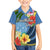 Micronesia Constitution Day Family Matching Short Sleeve Bodycon Dress and Hawaiian Shirt Hibiscus and Tapa Tribal Pattern LT03 Son's Shirt Blue - Polynesian Pride