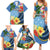 Micronesia Constitution Day Family Matching Summer Maxi Dress and Hawaiian Shirt Hibiscus and Tapa Tribal Pattern LT03 - Polynesian Pride