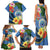 Micronesia Constitution Day Family Matching Tank Maxi Dress and Hawaiian Shirt Hibiscus and Tapa Tribal Pattern LT03 - Polynesian Pride